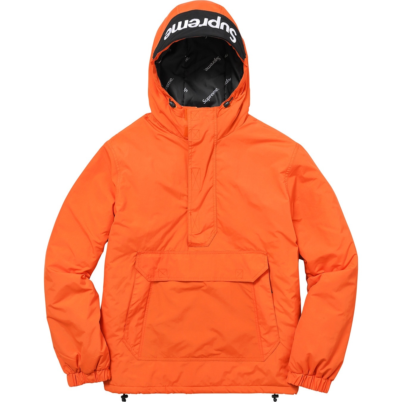 Hooded Logo Half Zip Pullover view 16